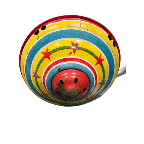 J. Chein & Co. Tin Spinning Top Litho Metal‎ Handle 1950's Children Toy VTG - Picture 3 of 3